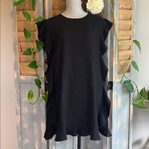 ICONE side ruffle tunic dress🌺